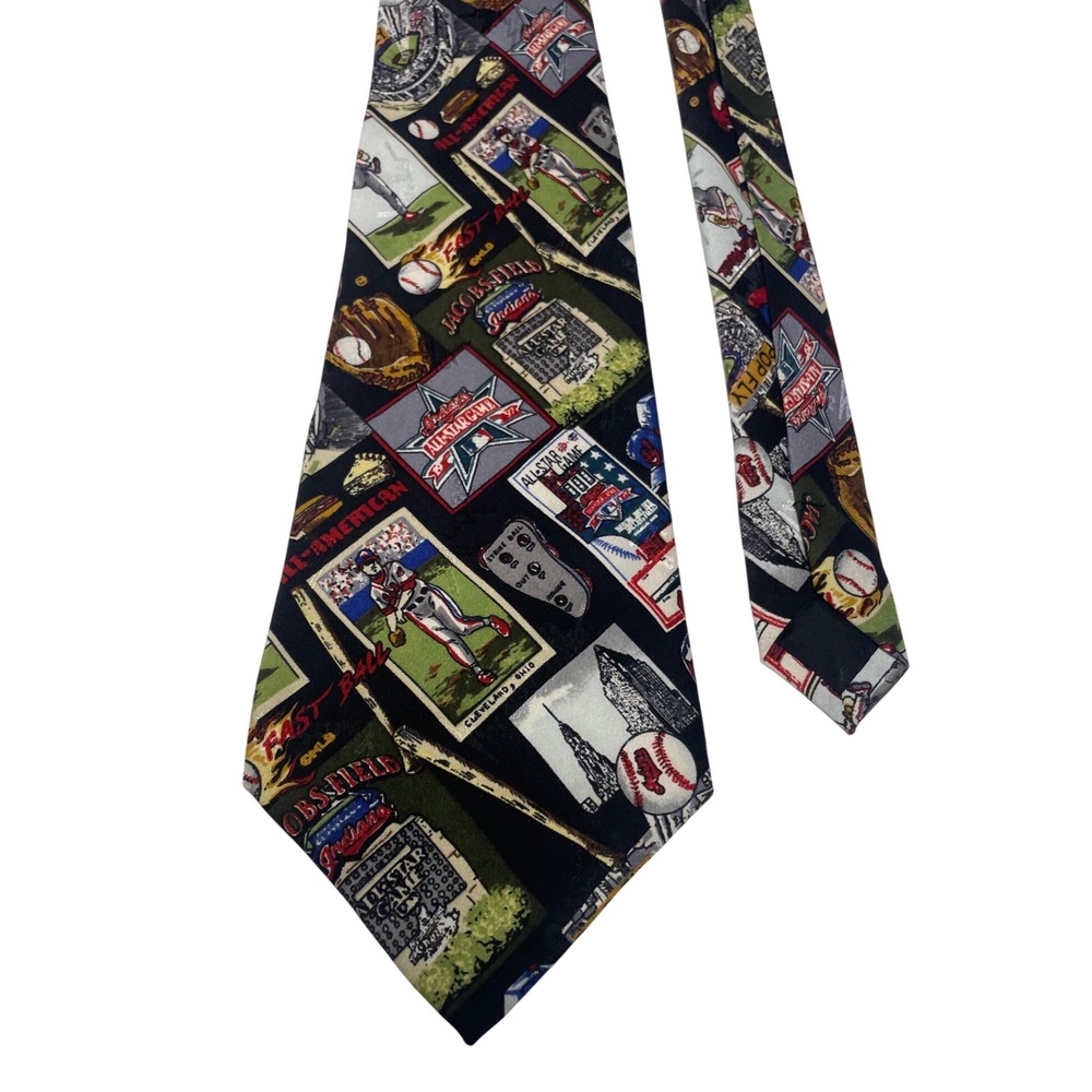 Cleveland Indians Nicole Miller Vintage 1997 Graphic SilkTie Men's OS